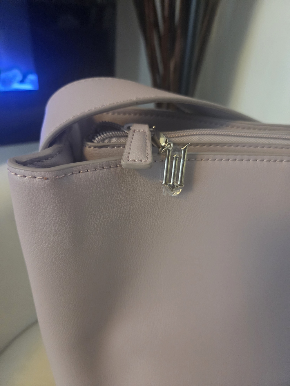 BEIS × WICKED Pink Bag with Gold Wicked Zipper Accent